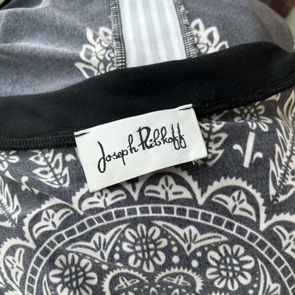 Joseph Ribkoff Black & White Medallion Print Graphic Stretch Jersey Dress – US S - Picture 14 of 14